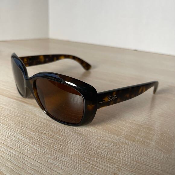 Ray-Ban JACKIE OHH RB4101 710 Cat Eye Tortoise Italy FRAMES ONLY 58-17-135 - Picture 3 of 8